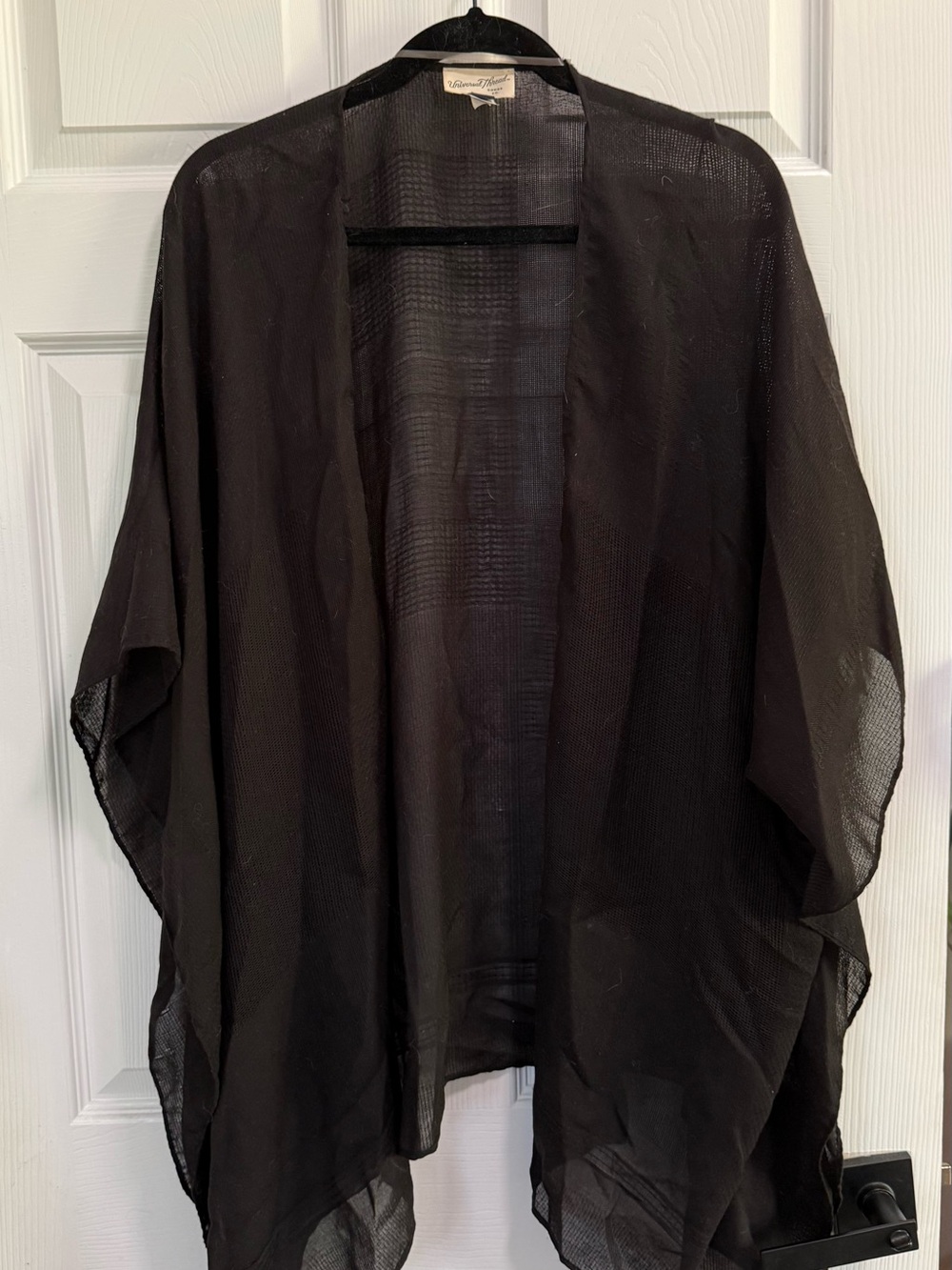Black Cover Up Kimono Swim Beach Resort Pool Nursing